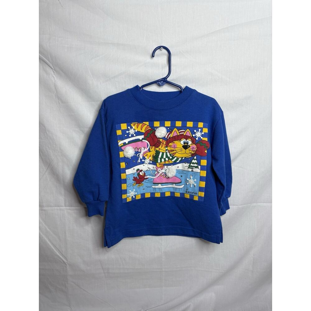 zoodles crew neck for kids size 2t vintage christmas